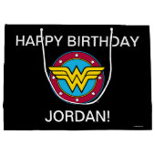 DC-strips | Wonder Woman Circle & Stars Logo Groot Cadeauzakje (Achterkant)