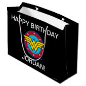 DC-strips | Wonder Woman Circle & Stars Logo Groot Cadeauzakje (Achterkant Gekanteld)