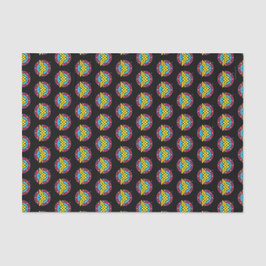 DC-strips | Wonder Woman Circle & Stars Logo Tissuepapier (Voorkant)
