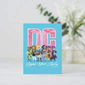 DC Super Hero Girls line-up Briefkaart (Staand voorkant)