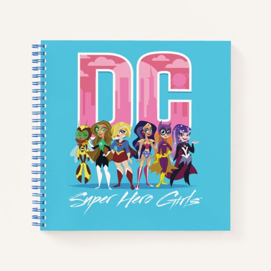 DC Super Hero Girls line-up Notitieboek (Voorkant)