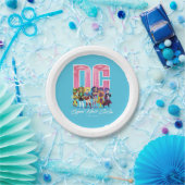 DC Super Hero Girls line-up Papieren Bordje (Feest)