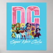 DC Super Hero Girls line-up Poster (Voorkant)