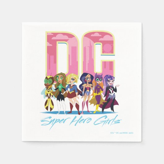 DC Super Hero Girls line-up Servet (Voorkant)