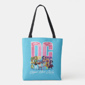 DC Super Hero Girls line-up Tote Bag (Achterkant)