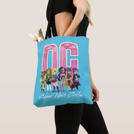 DC Super Hero Girls line-up Tote Bag (Dichtbij)