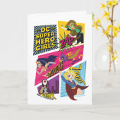 DC Super Hero Meisjes Actie Panelen Kaart (Gele Bloem)