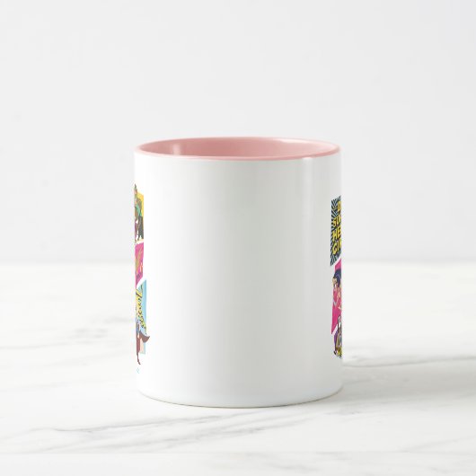 DC Super Hero Meisjes Actie Panelen Mok (Midden)