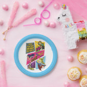 DC Super Hero Meisjes Actie Panelen Papieren Bordje (Feest)