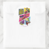 DC Super Hero Meisjes Actie Panelen Ronde Sticker (Tas)