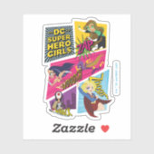 DC Super Hero Meisjes Actie Panelen Sticker (Vel)