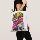 DC Super Hero Meisjes Actie Panelen Tote Bag (Dichtbij)
