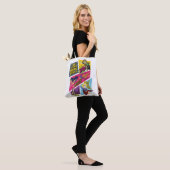 DC Super Hero Meisjes Actie Panelen Tote Bag (Op model)