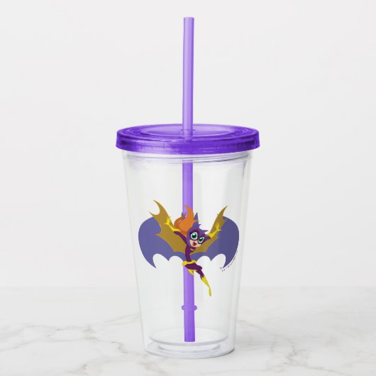 DC Super Hero Meisjes Batgirl Acryl Drinkbeker (Voorkant)