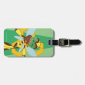 DC Super Hero Meisjes Bumble Bee Bagagelabel (Voorkant horizontaal)