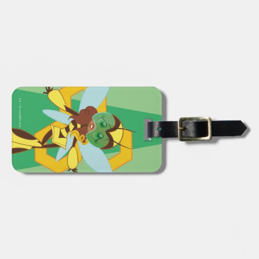 DC Super Hero Meisjes Bumble Bee Bagagelabel (Voorkant horizontaal)
