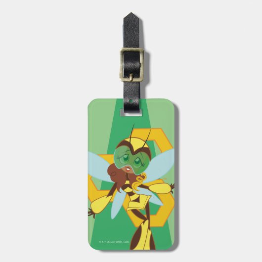 DC Super Hero Meisjes Bumble Bee Bagagelabel (Voorkant verticaal)