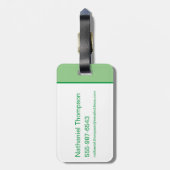 DC Super Hero Meisjes Bumble Bee Bagagelabel (Achterkant verticaal)