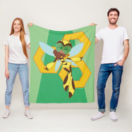 DC Super Hero Meisjes Bumble Bee Fleece Deken (In situ)
