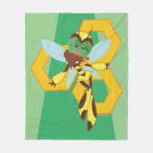 DC Super Hero Meisjes Bumble Bee Fleece Deken (Voorkant)