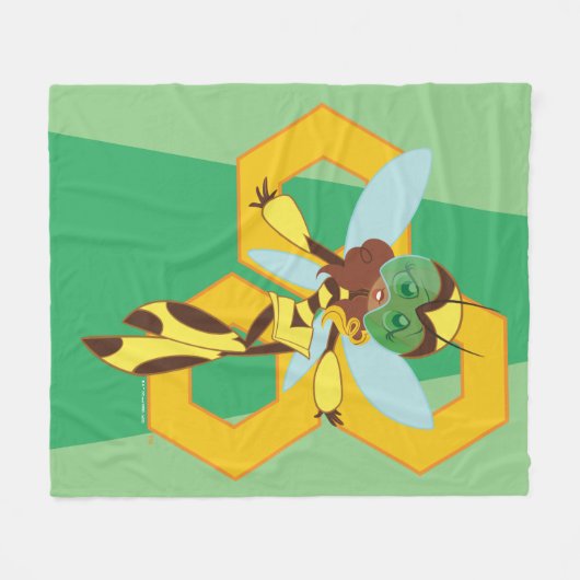 DC Super Hero Meisjes Bumble Bee Fleece Deken (Voorkant (Horizontaal))