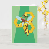 DC Super Hero Meisjes Bumble Bee Kaart (Gele Bloem)