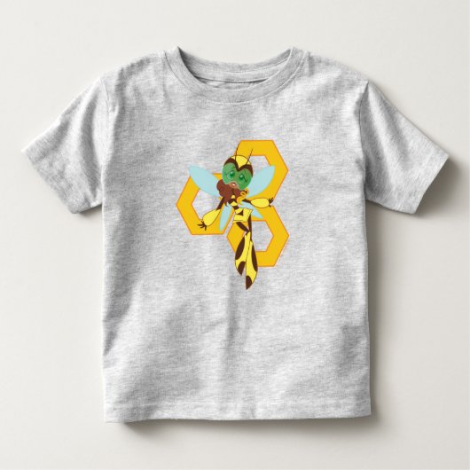 DC Super Hero Meisjes Bumble Bee Kinder Shirts (Voorkant)