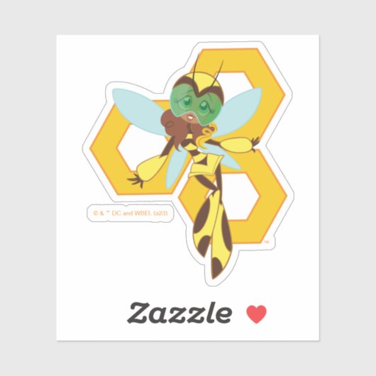 DC Super Hero Meisjes Bumble Bee Sticker (Vel)
