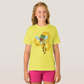 DC Super Hero Meisjes Bumble Bee T-shirt (Voorkant volledig)