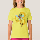 DC Super Hero Meisjes Bumble Bee T-shirt (Voorkant)