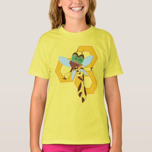 DC Super Hero Meisjes Bumble Bee T-shirt (Voorkant)