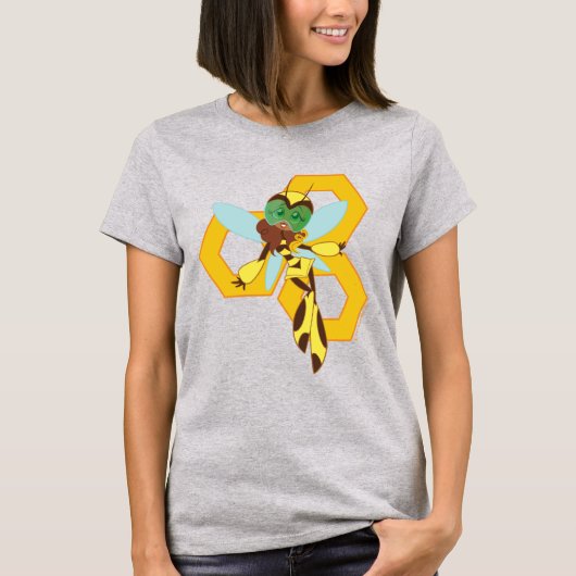 DC Super Hero Meisjes Bumble Bee T-shirt (Voorkant)