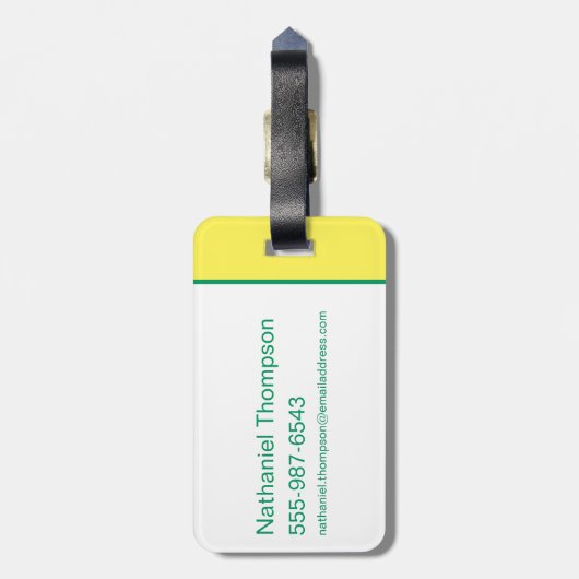 DC Super Hero Meisjes Groene Lantaarn Bagagelabel (Achterkant verticaal)