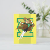 DC Super Hero Meisjes Groene Lantaarn Briefkaart (Staand voorkant)