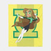 DC Super Hero Meisjes Groene Lantaarn Fleece Deken (Voorkant)