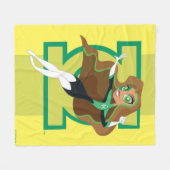 DC Super Hero Meisjes Groene Lantaarn Fleece Deken (Voorkant (Horizontaal))