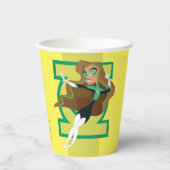DC Super Hero Meisjes Groene Lantaarn Papieren Bekers (Voorkant)