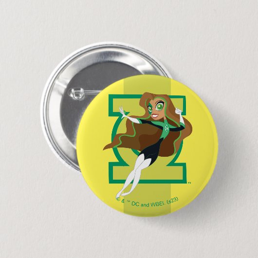 DC Super Hero Meisjes Groene Lantaarn Ronde Button 5,7 Cm (Voorkant /achterkant)
