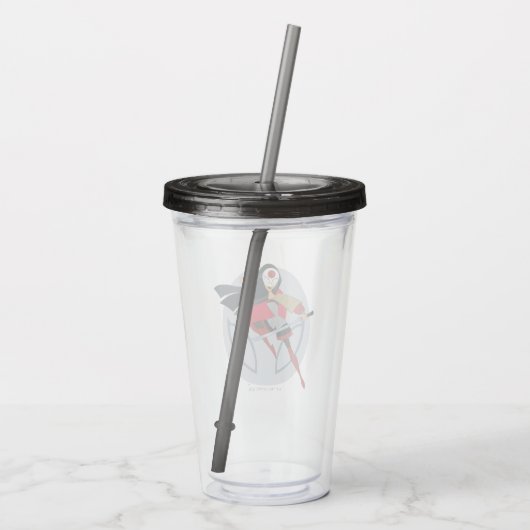 DC Super Hero Meisjes Katana Acryl Drinkbeker (Achterkant)