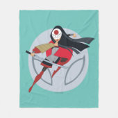 DC Super Hero Meisjes Katana Fleece Deken (Voorkant)