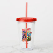DC Super Hero Meisjes Quartet Acryl Drinkbeker (Voorkant)