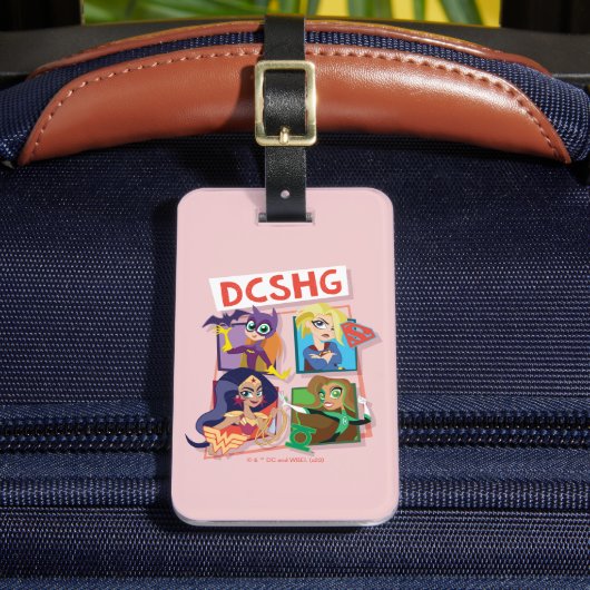 DC Super Hero Meisjes Quartet Bagagelabel (Voorkant Insitu 2)