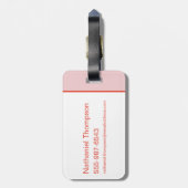 DC Super Hero Meisjes Quartet Bagagelabel (Achterkant verticaal)