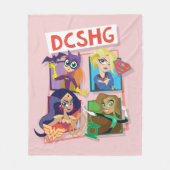 DC Super Hero Meisjes Quartet Fleece Deken (Voorkant)