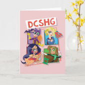 DC Super Hero Meisjes Quartet Kaart (Gele Bloem)