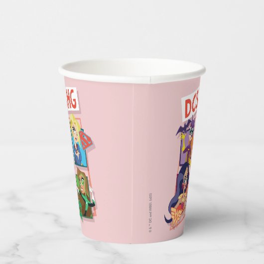 DC Super Hero Meisjes Quartet Papieren Bekers (Rechts)