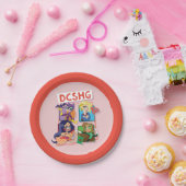 DC Super Hero Meisjes Quartet Papieren Bordje (Feest)