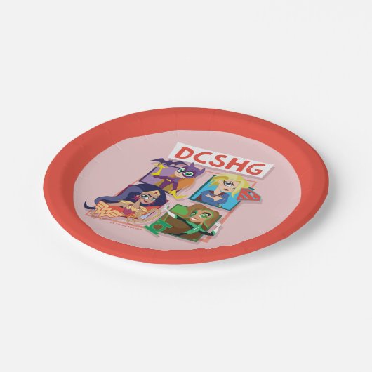 DC Super Hero Meisjes Quartet Papieren Bordje (Gekanteld)