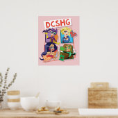DC Super Hero Meisjes Quartet Poster (Keuken)