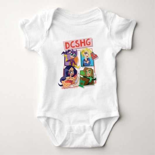DC Super Hero Meisjes Quartet Romper (Voorkant)